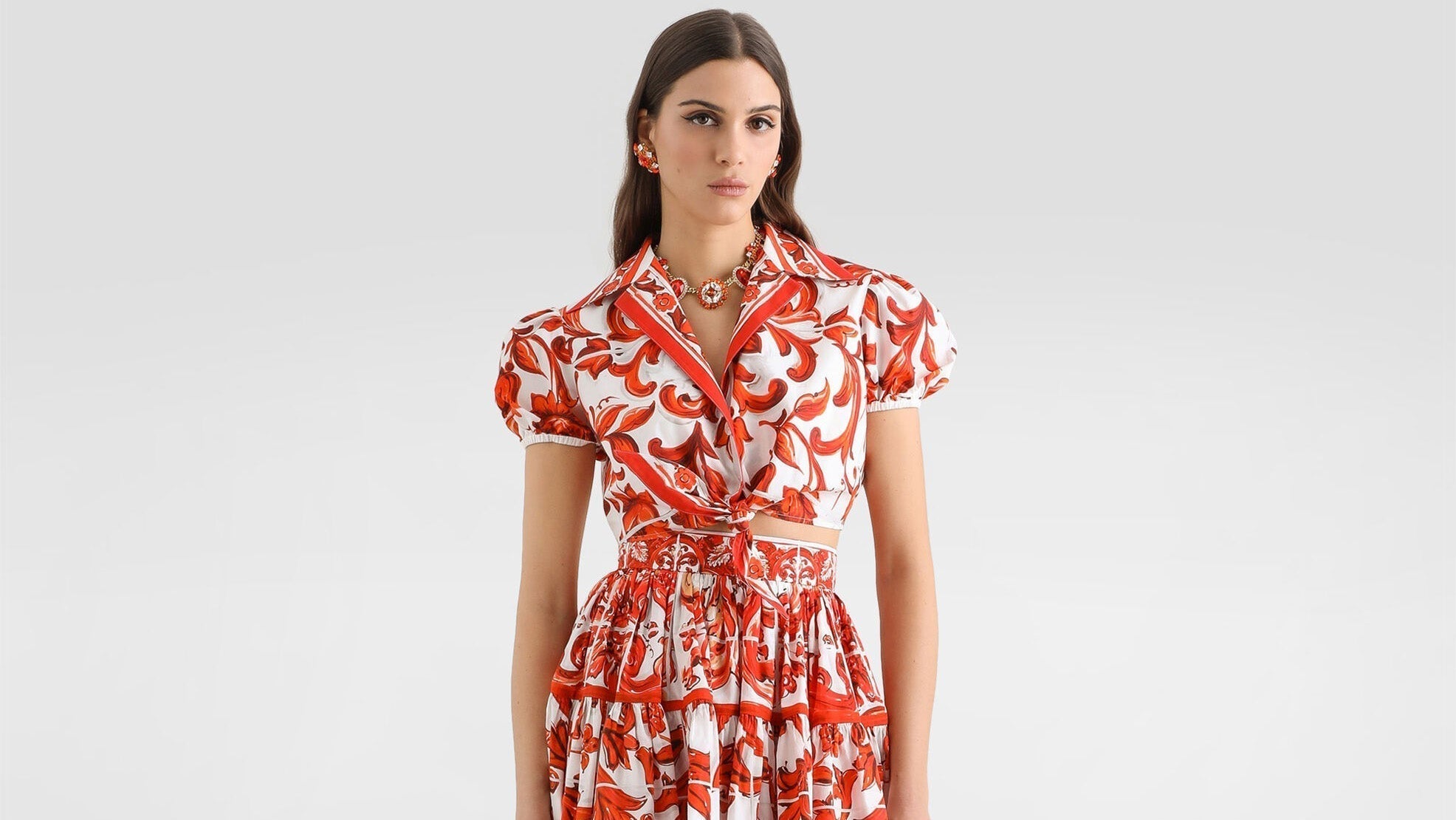 Dolce&Gabbana's Iconic Sicilian Print Returns for FW26