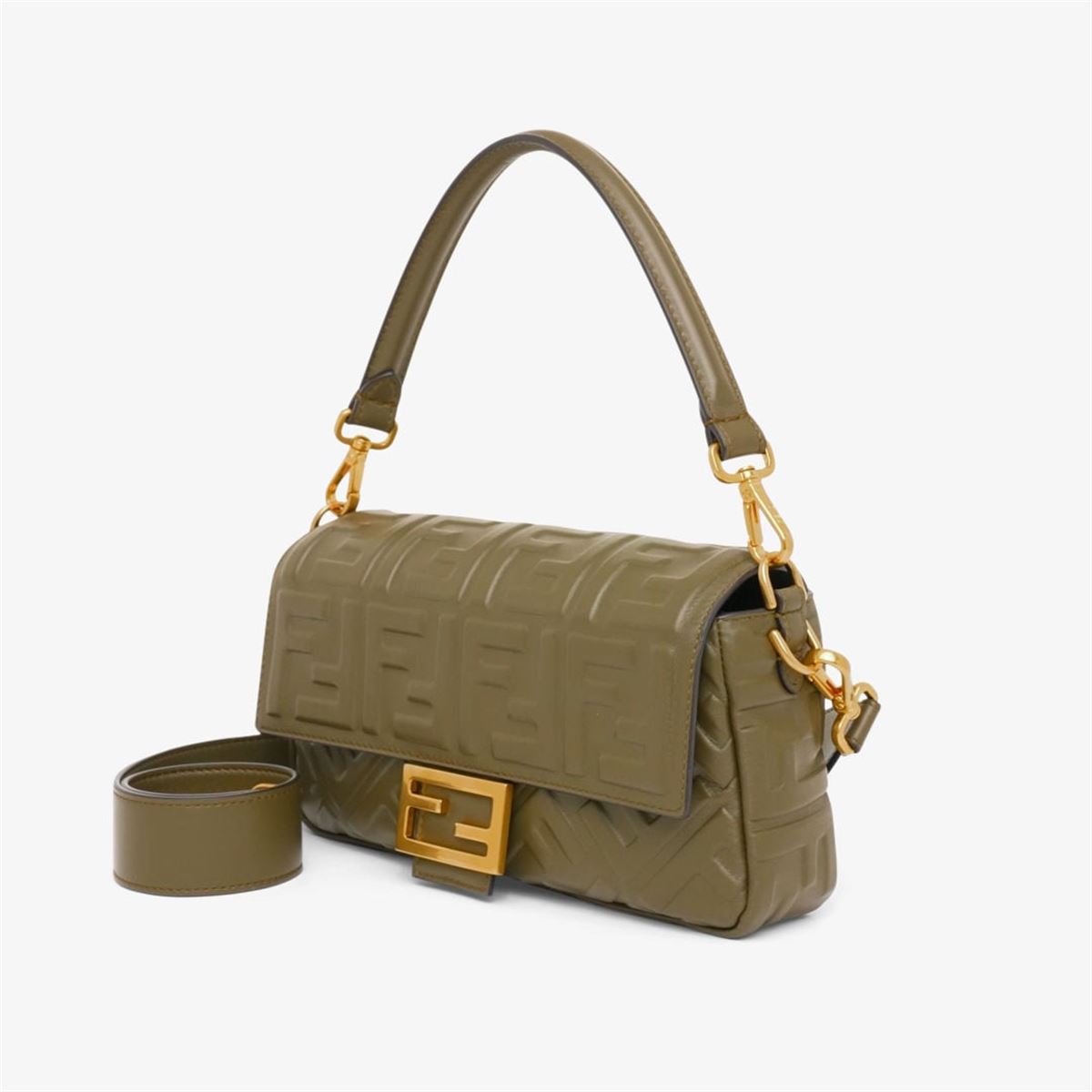 GREEN NAPPA LEATHER BAG FENDI