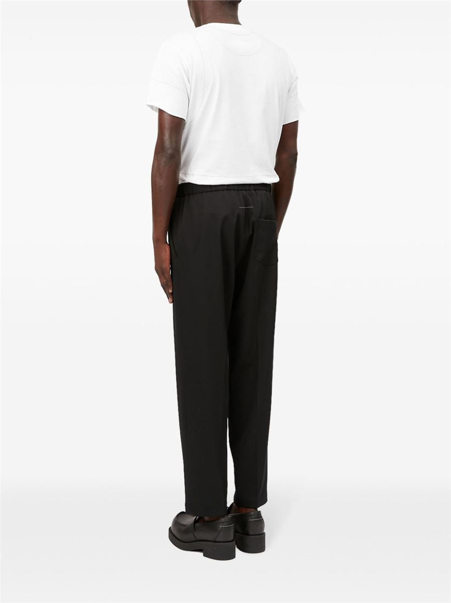 TAILORED DRAWSTRING-WAIST TROUSERS MM6