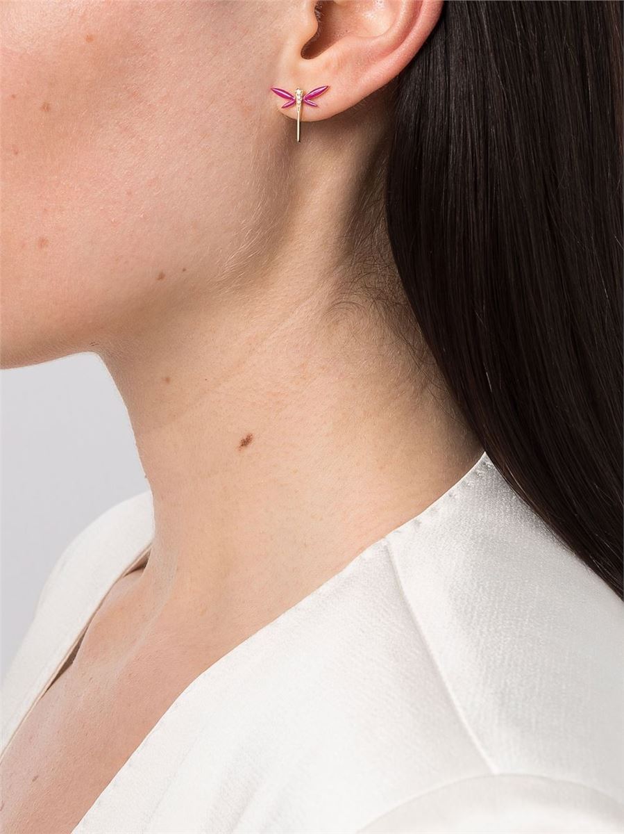 18KT ROSE GOLD EARRINGS AND NECKLACE - ANAPSARA - Verso
