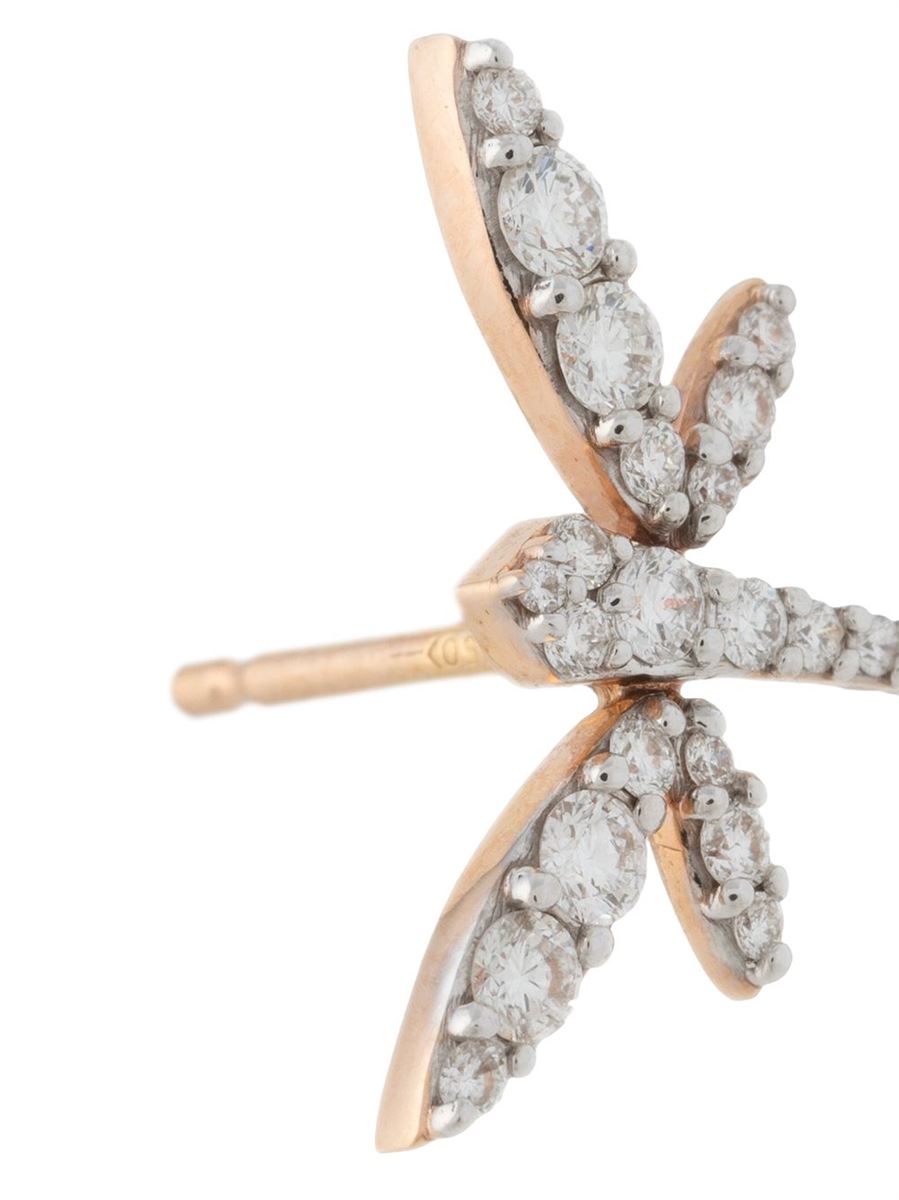 18KT YELLOW GOLD EARRINGS - ANAPSARA - Verso