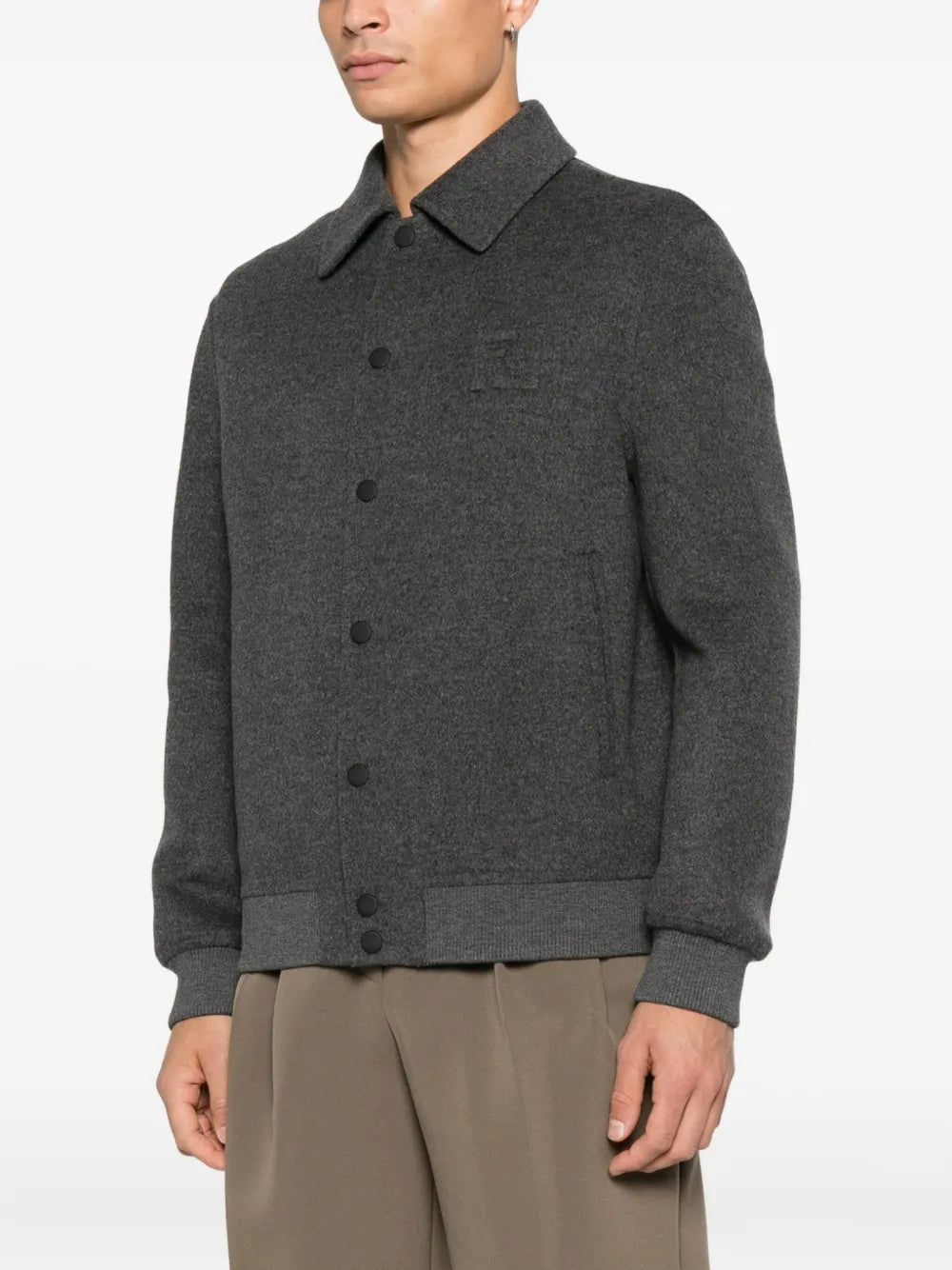 Wool overshirt-FENDI-Verso