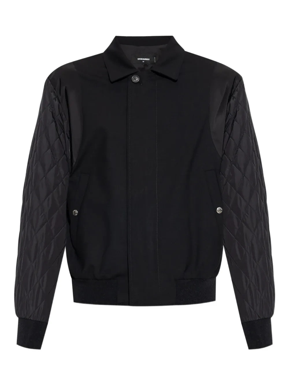 2 quilted-sleeve bomber jacket