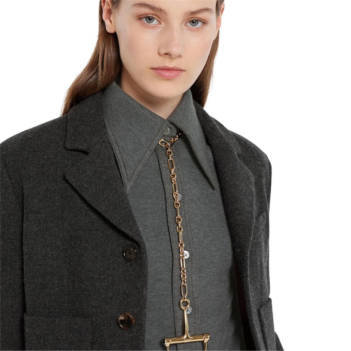 Wool cotton jersey shirt-GUCCI-Verso