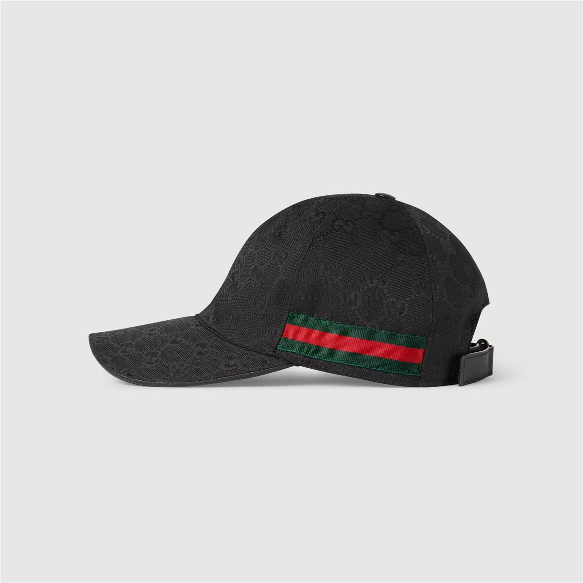 Gg canvas baseball hat with web-GUCCI-Verso
