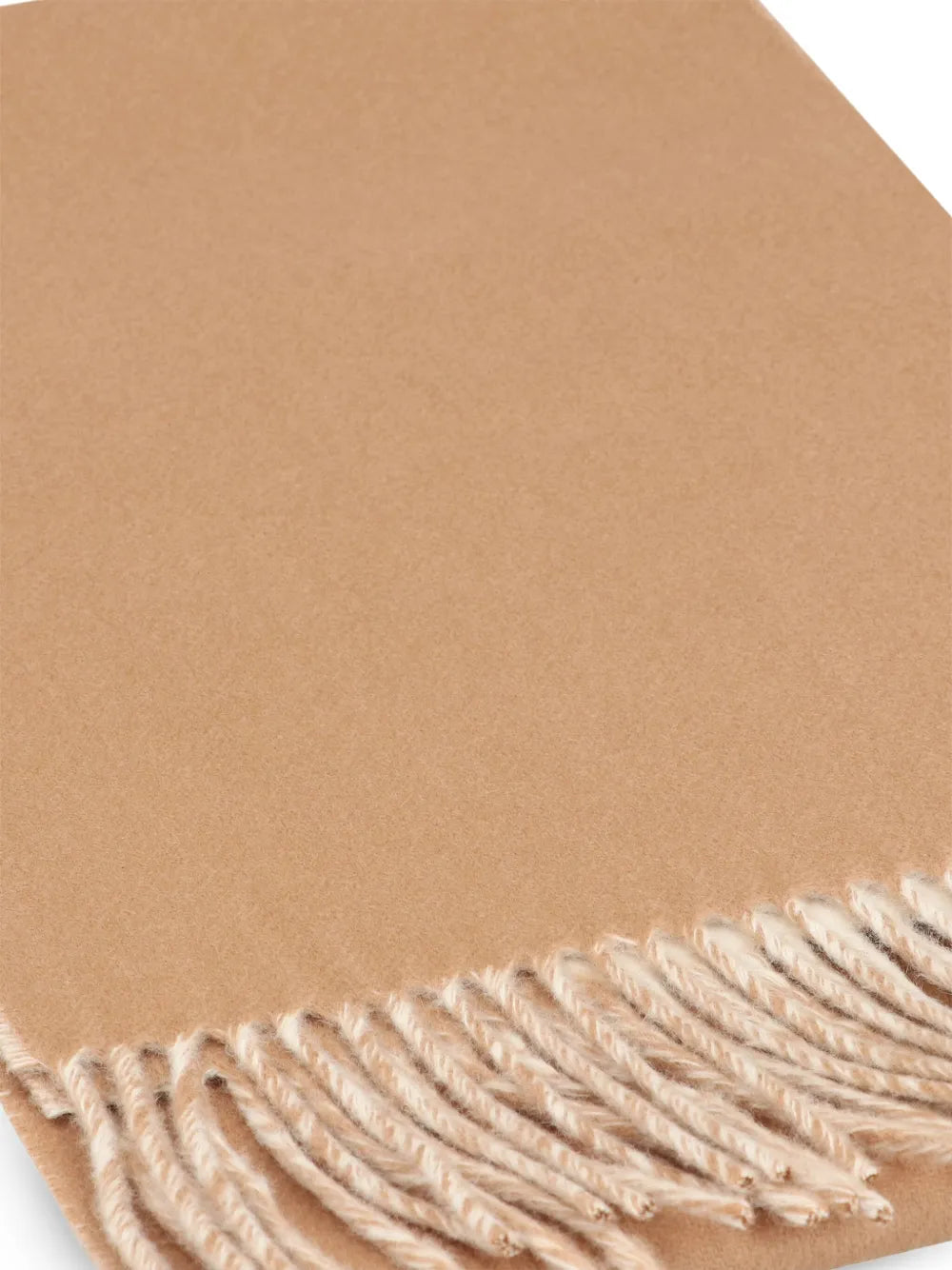 Frayed double cashmere scarf-PRADA-Verso