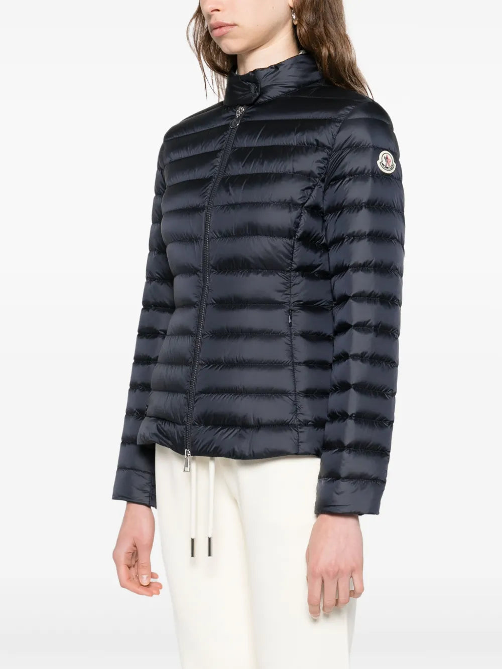 Quilted zip-front jacket