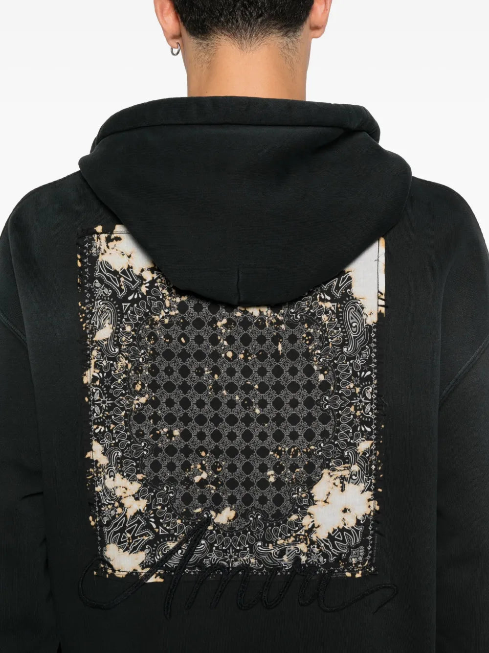 Amiri embroidered drawstring hoodie