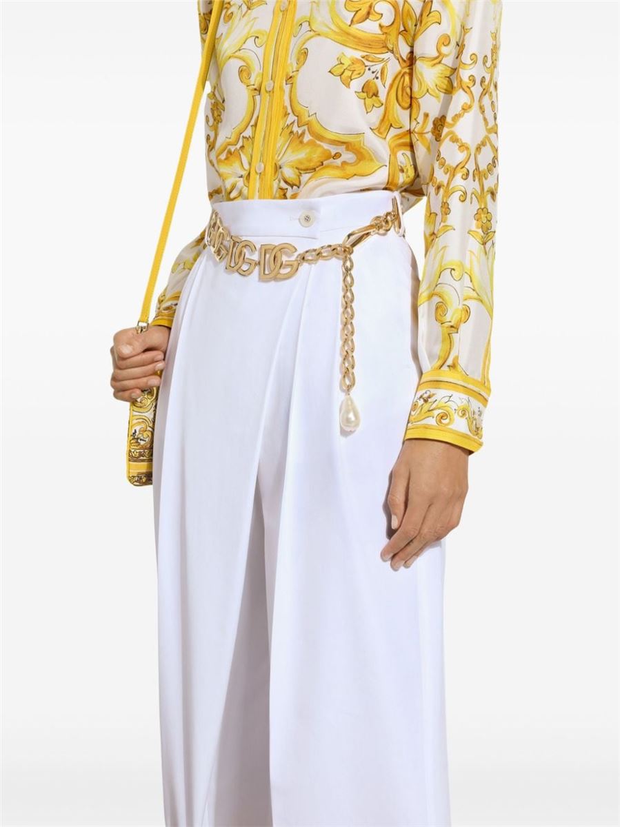 HIGH-WAIST FLARED TROUSERS DOLCE & GABBANA
