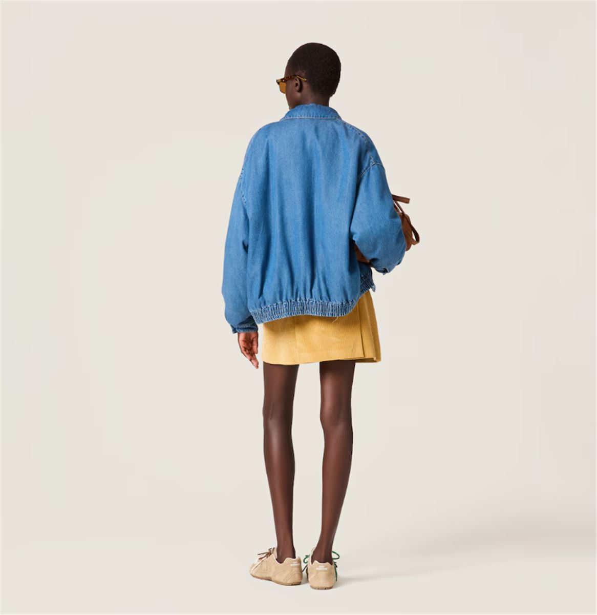 CORDUROY MINISKIRT - MIU MIU - Verso