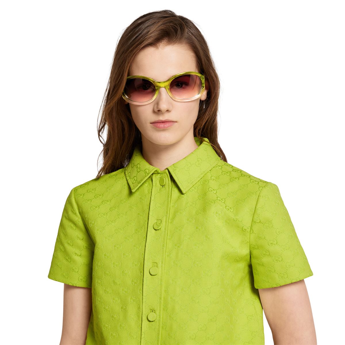 GG CANVAS JUMPSUIT WITH HORSEBIT - GUCCI - Verso