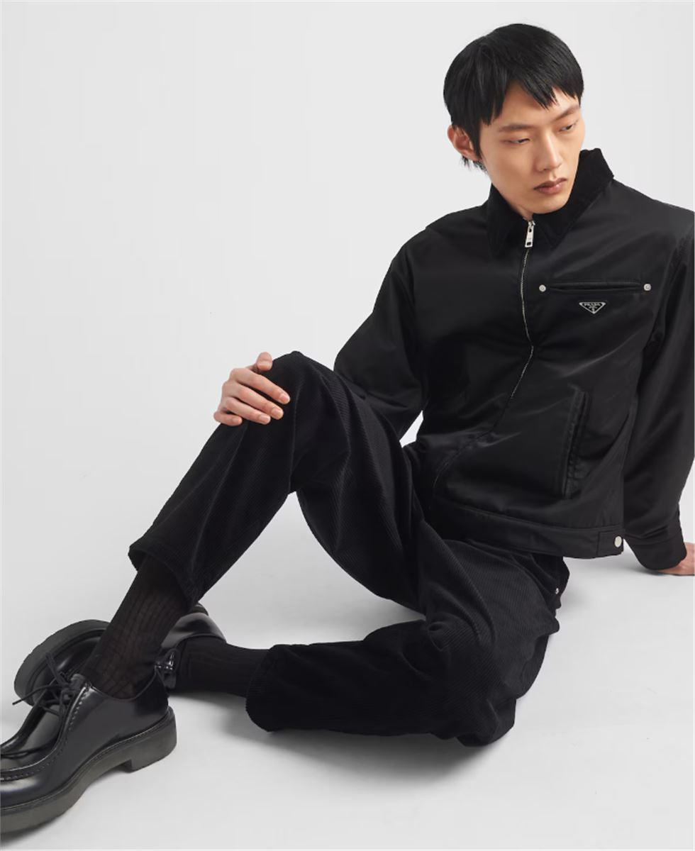 PINWALE CORDUROY PANTS - PRADA - Verso