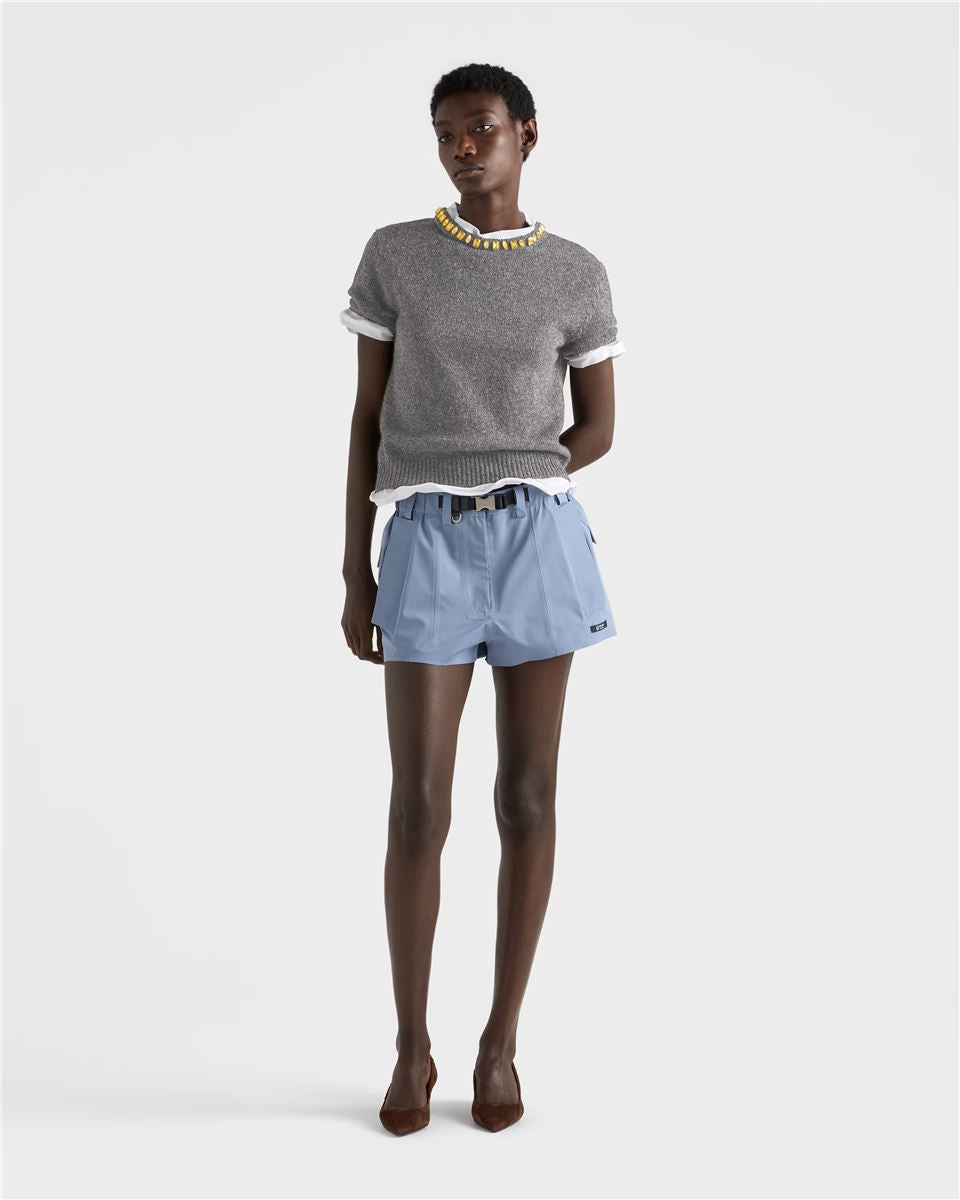 Technical fabric shorts