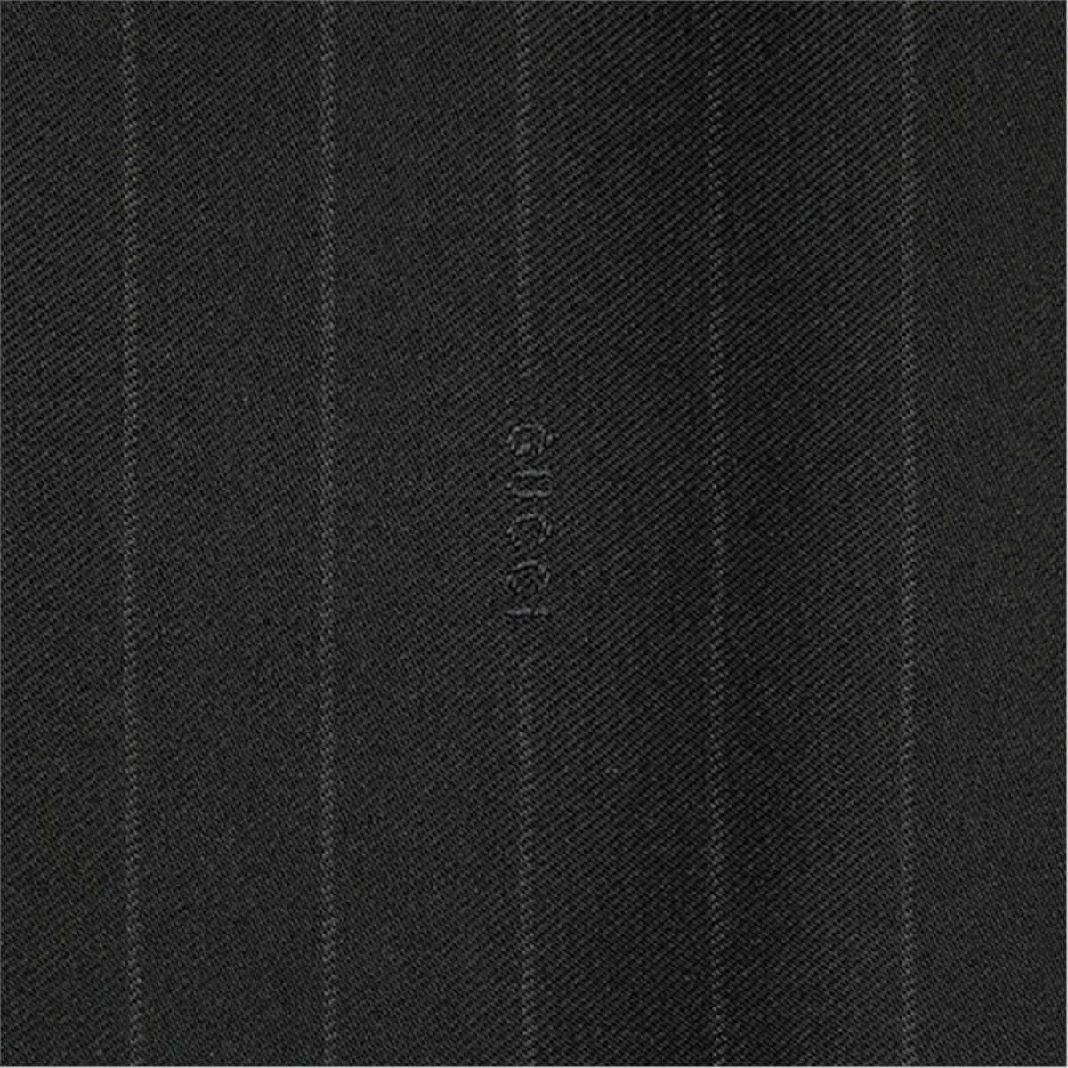 Pinstripe gucci wool jacquard pants-GUCCI-Verso