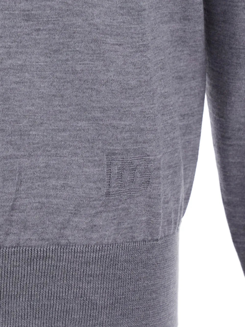 Long-sleeve knitted polo shirt
