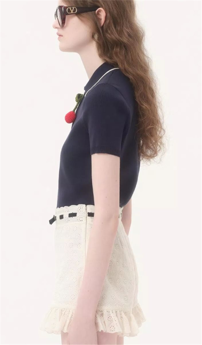 COTTON TOP WITH CHERRY