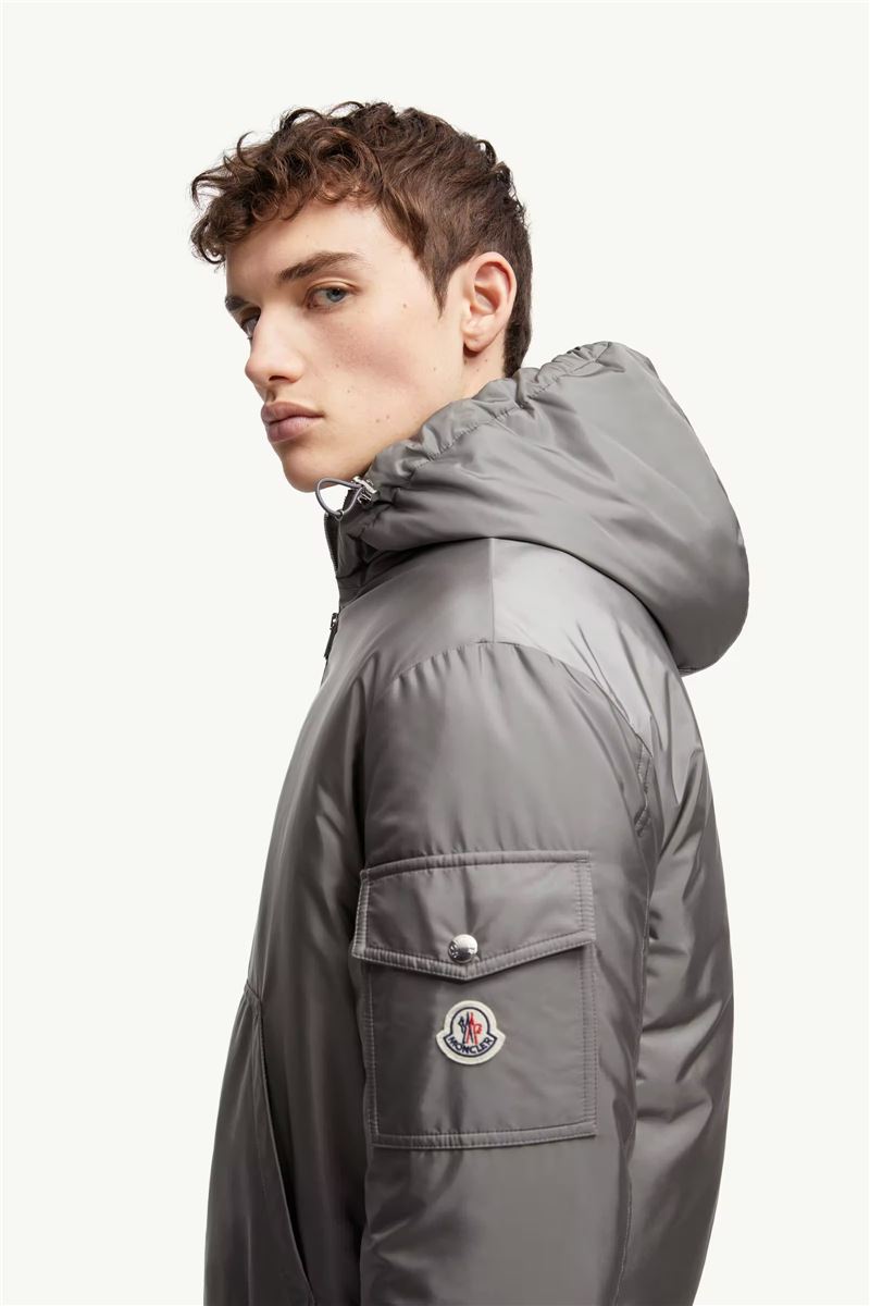 Poiliot hooded short down jacket-MONCLER-Verso