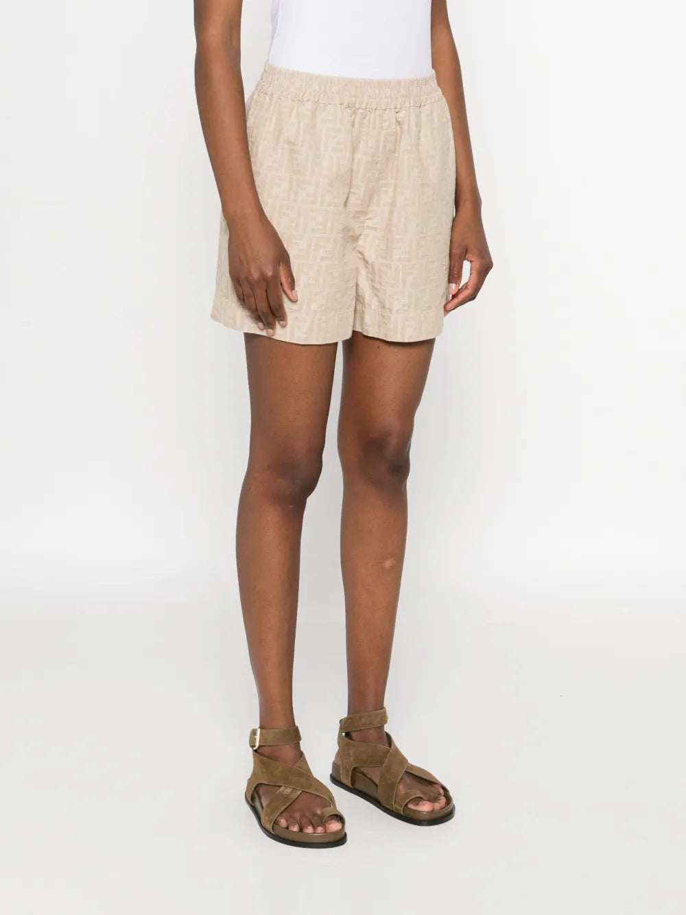 FF-jacquard shorts