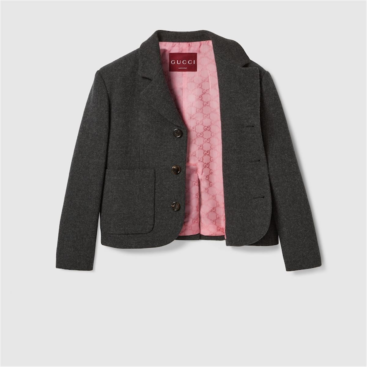 Heavy wool flannel jacket-GUCCI-Verso