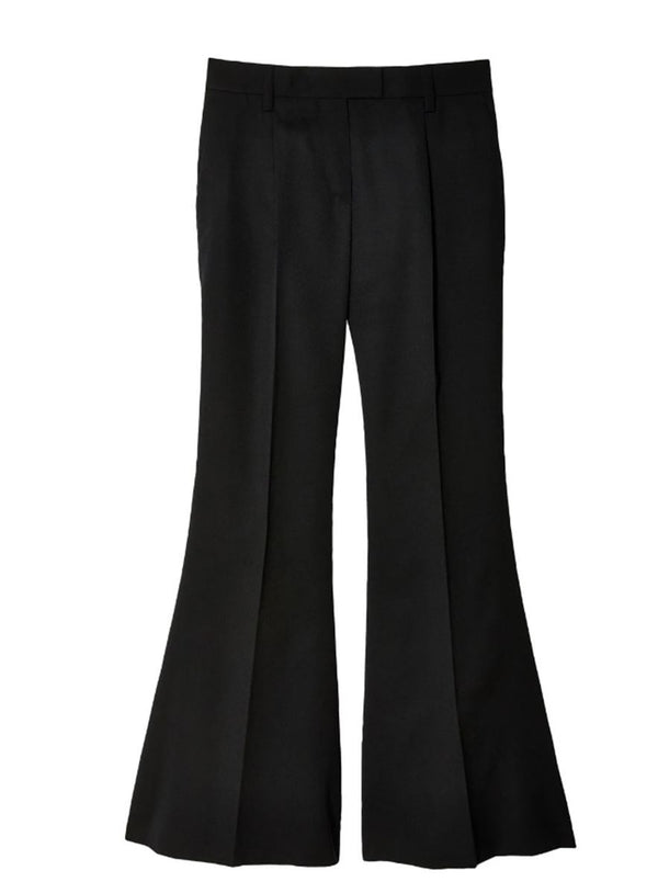 FLARED WOOL TROUSERS