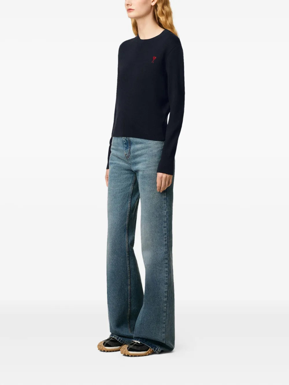 Paris Ami de Coeur Wool Crew-neck Sweater