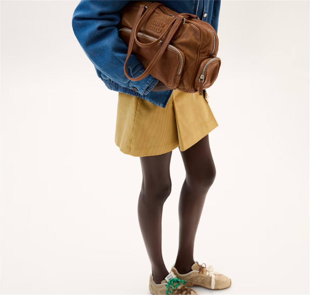 CORDUROY MINISKIRT - MIU MIU - Verso