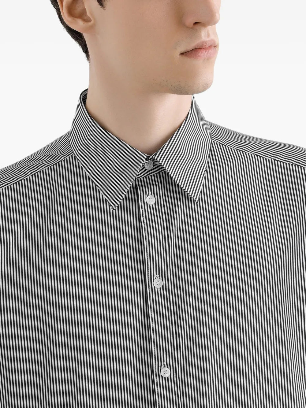 Striped long-sleeve shirt