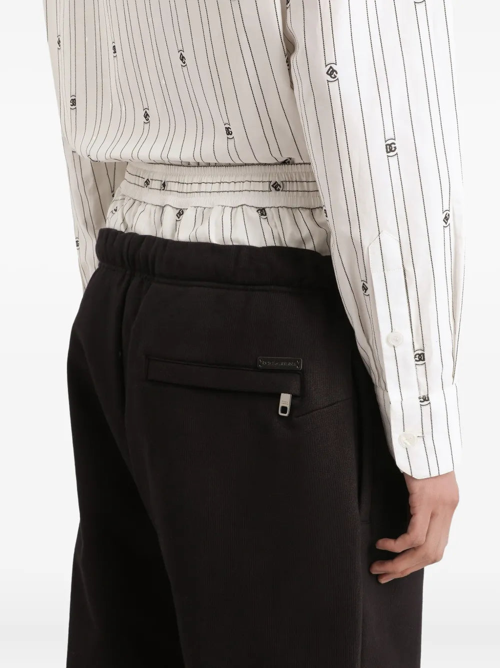 Drawstring cuffed track pants