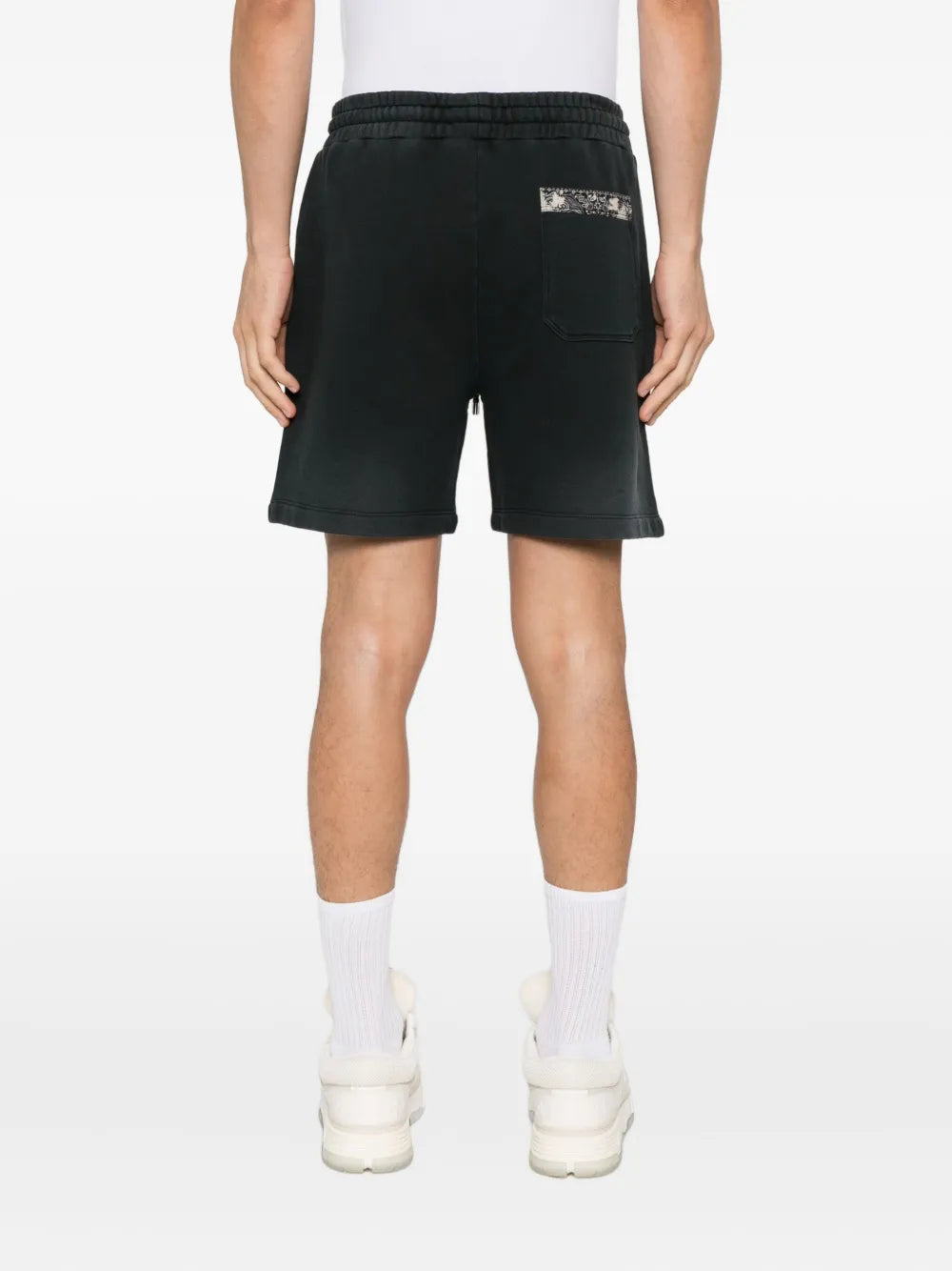 Amiri drawstring-detail panelled shorts