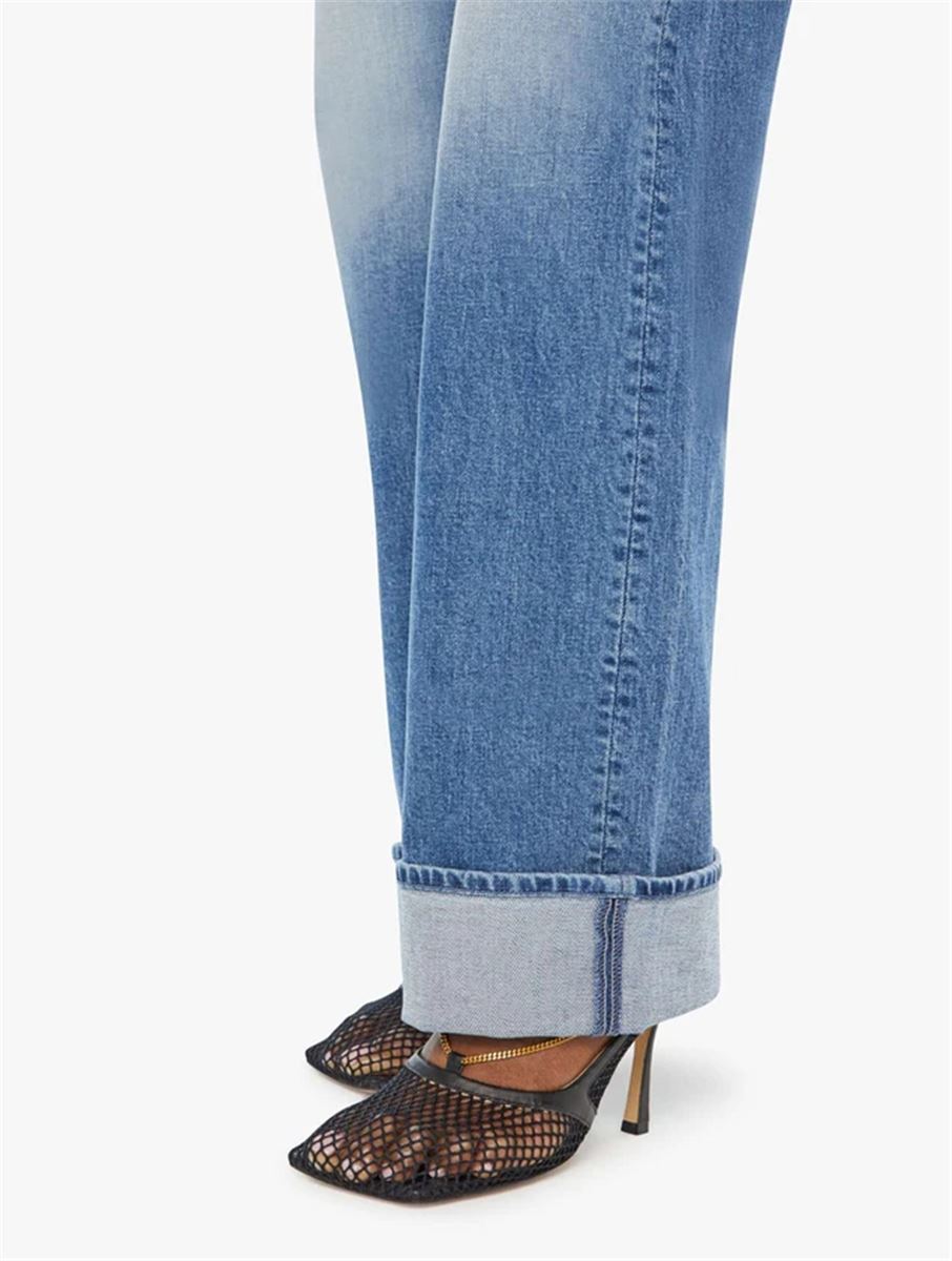 MEDIUM BLUE LOW WAIST JEANS - MOTHER - Verso