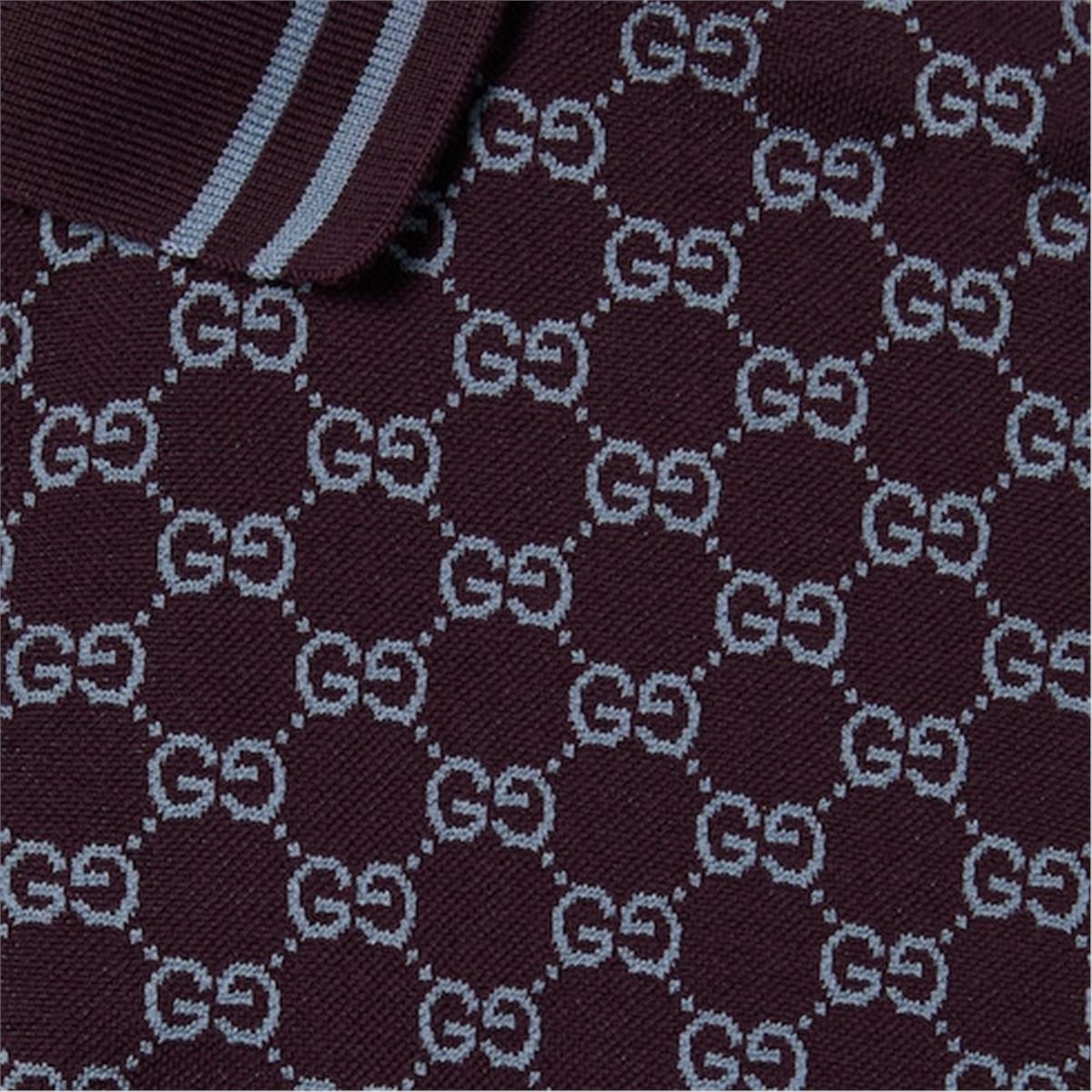 GG COTTON PIQUET JACQUARD POLO SHIRT - GUCCI - Verso