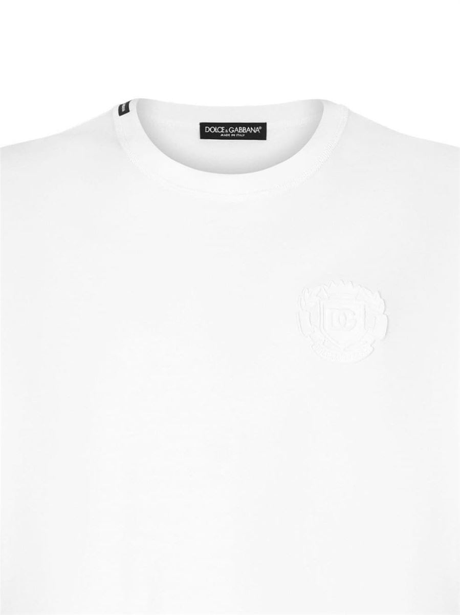 EMBROIDERED LOGO T-SHIRT DOLCE & GABBANA