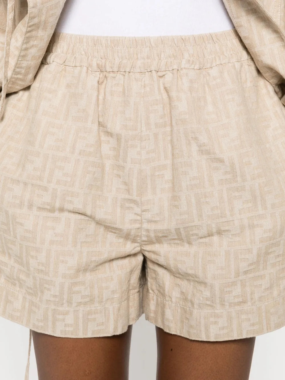 FF-jacquard shorts