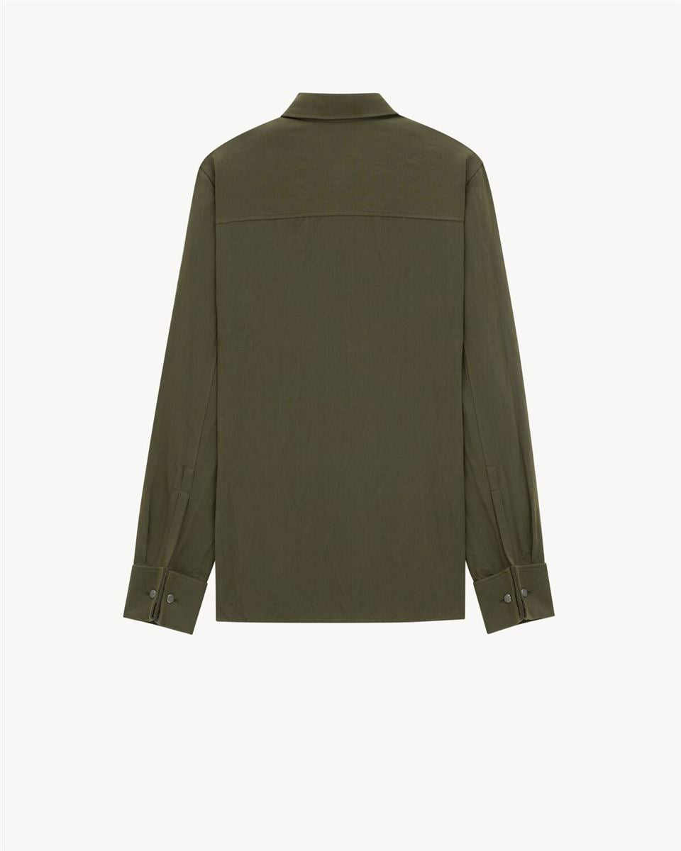 CASSANDRE SHIRT IN LINEN AND COTTON - SAINT LAURENT - Verso