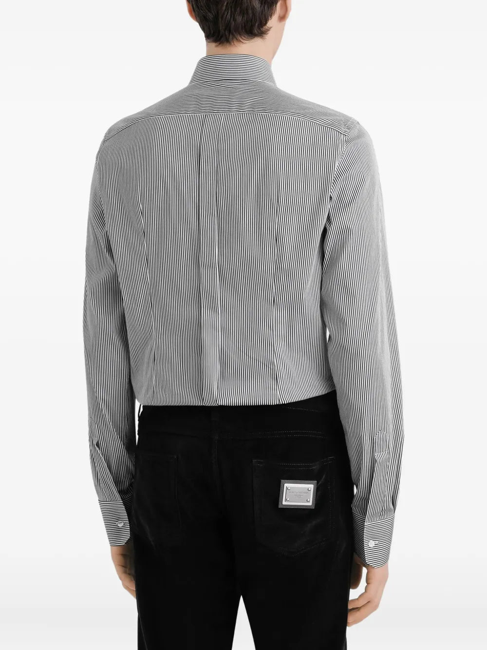 Striped long-sleeve shirt