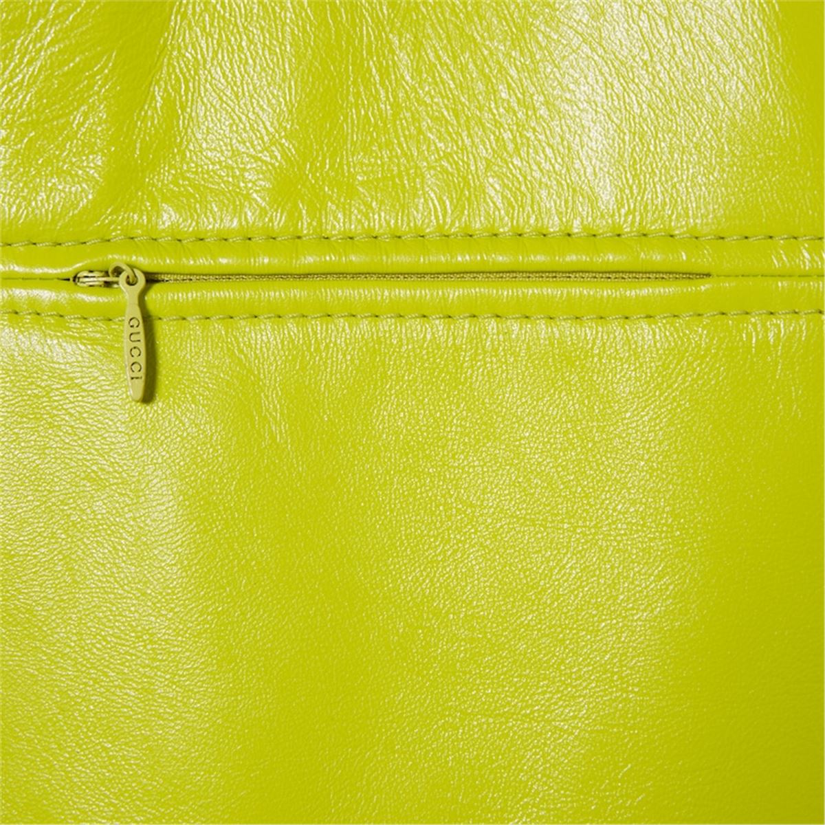 SHINY LEATHER BOXY JACKET - GUCCI - Verso