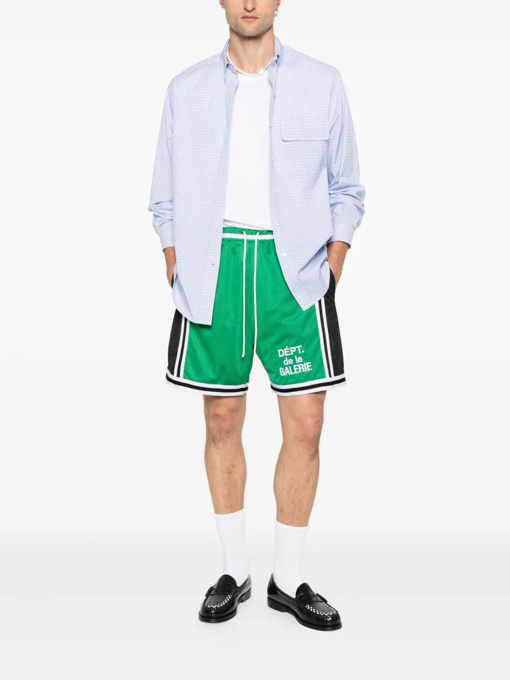 French-logo mesh shorts