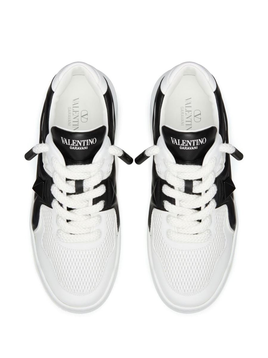 ONE STUD LEATHER SNEAKERS VALENTINO