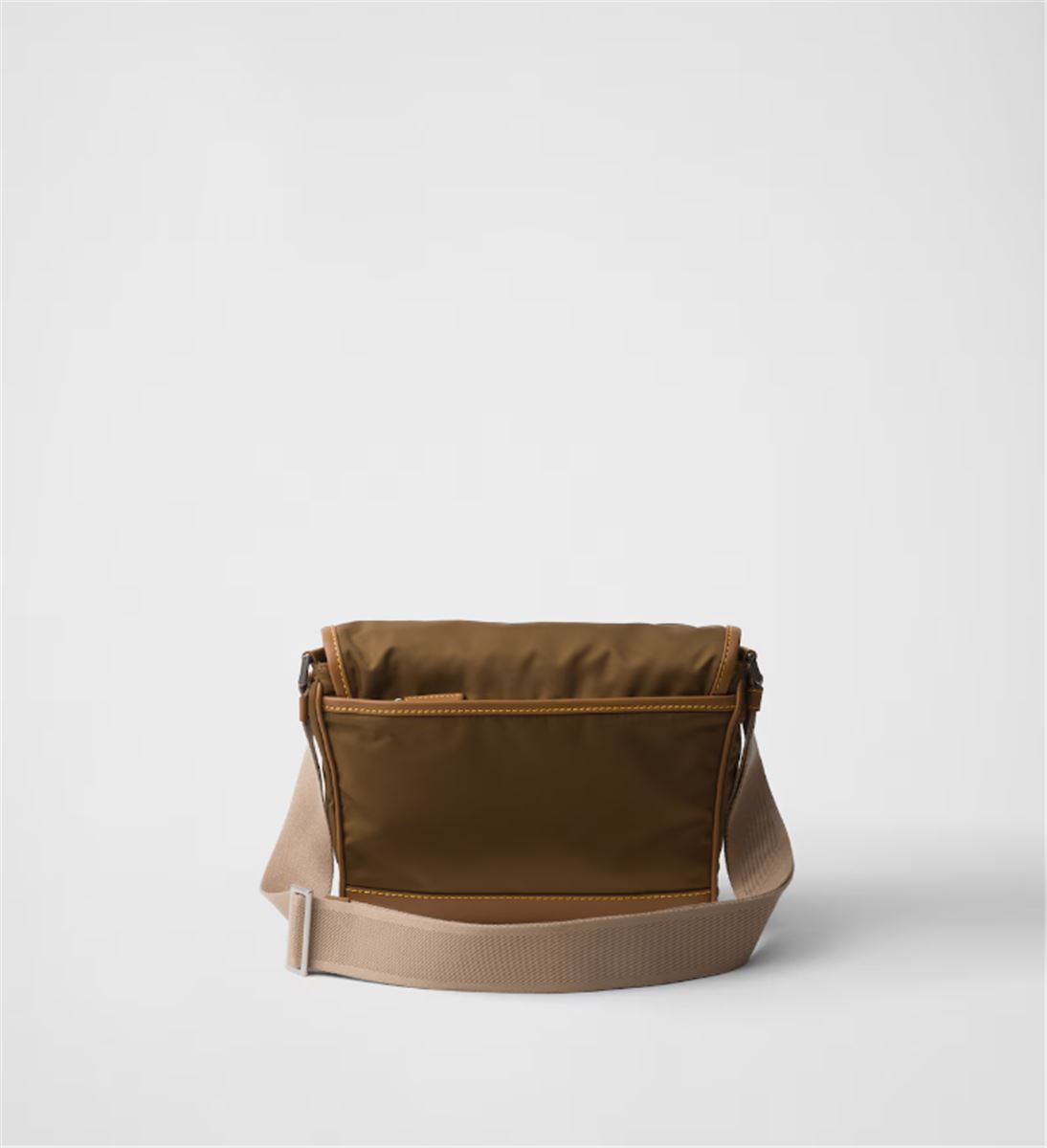 RE-NYLON AND LEATHER SHOULDER BAG - PRADA - Verso