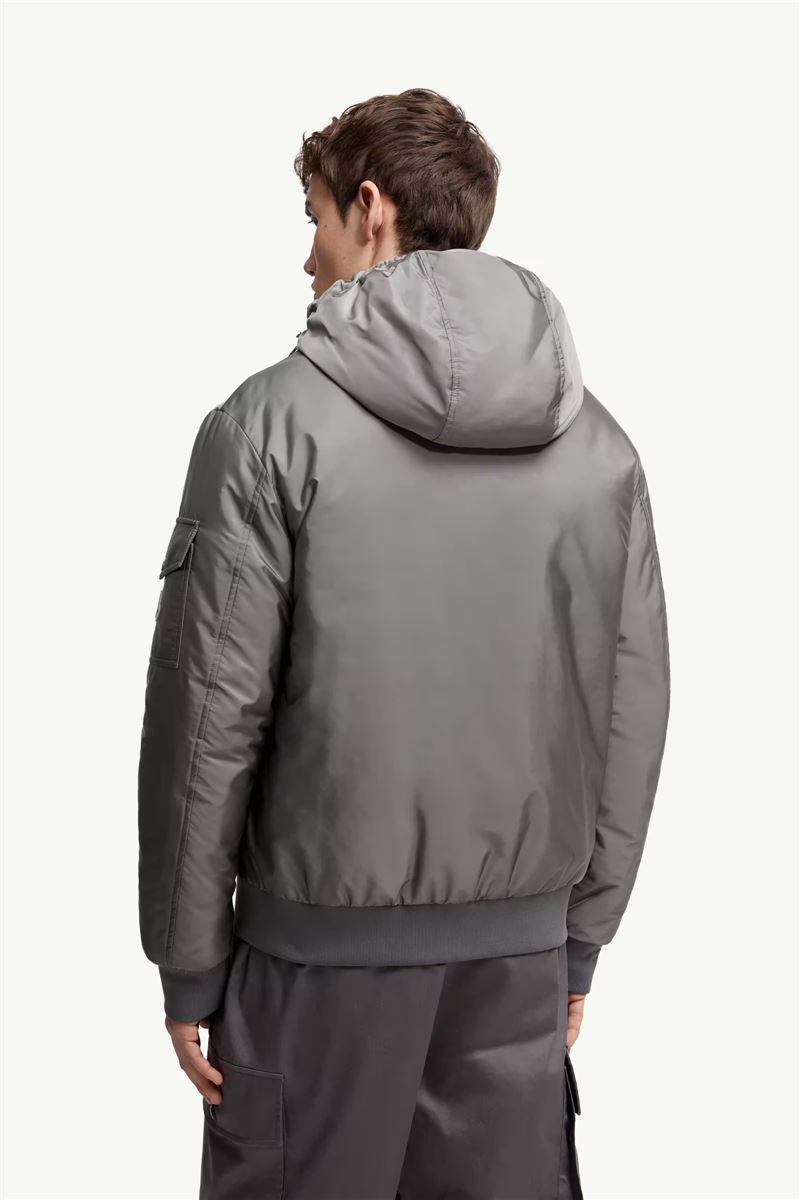 Poiliot hooded short down jacket-MONCLER-Verso