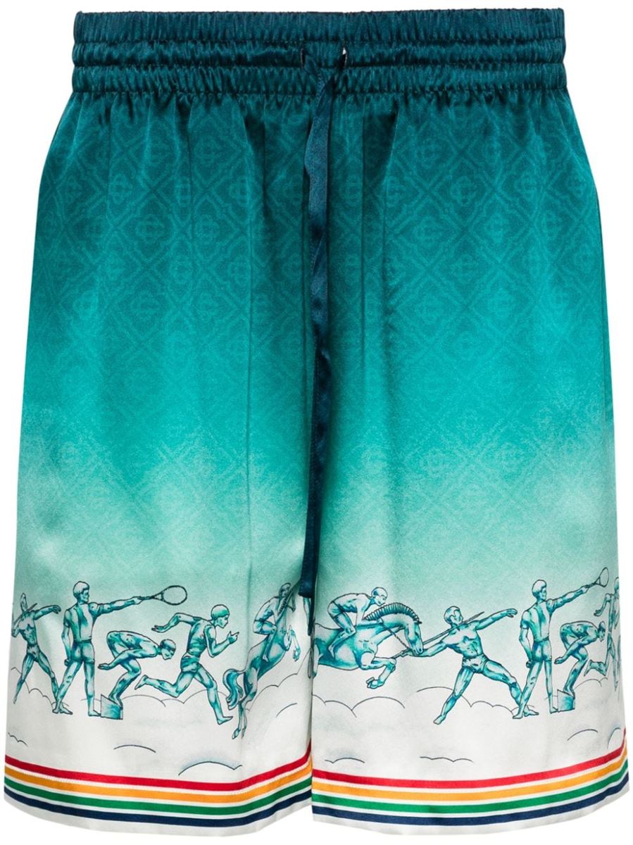 SATIN SILK SHORTS CASABLANCA