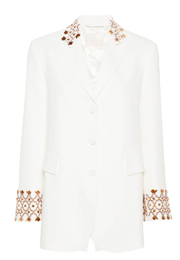 SINGLE-BREASTED EMBROIDERED BLAZER