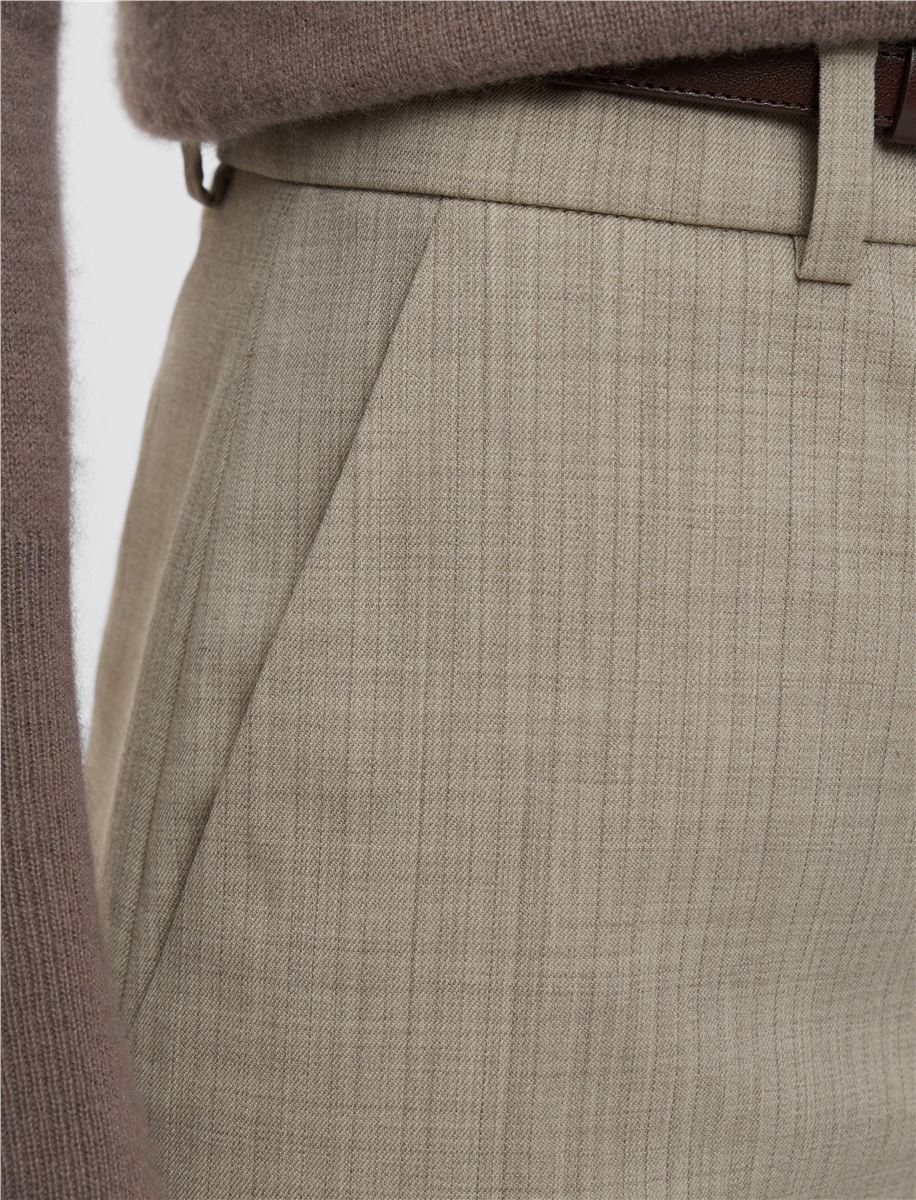 ALANA MELANGE WOOL TROUSERS-JOSEPH-Verso