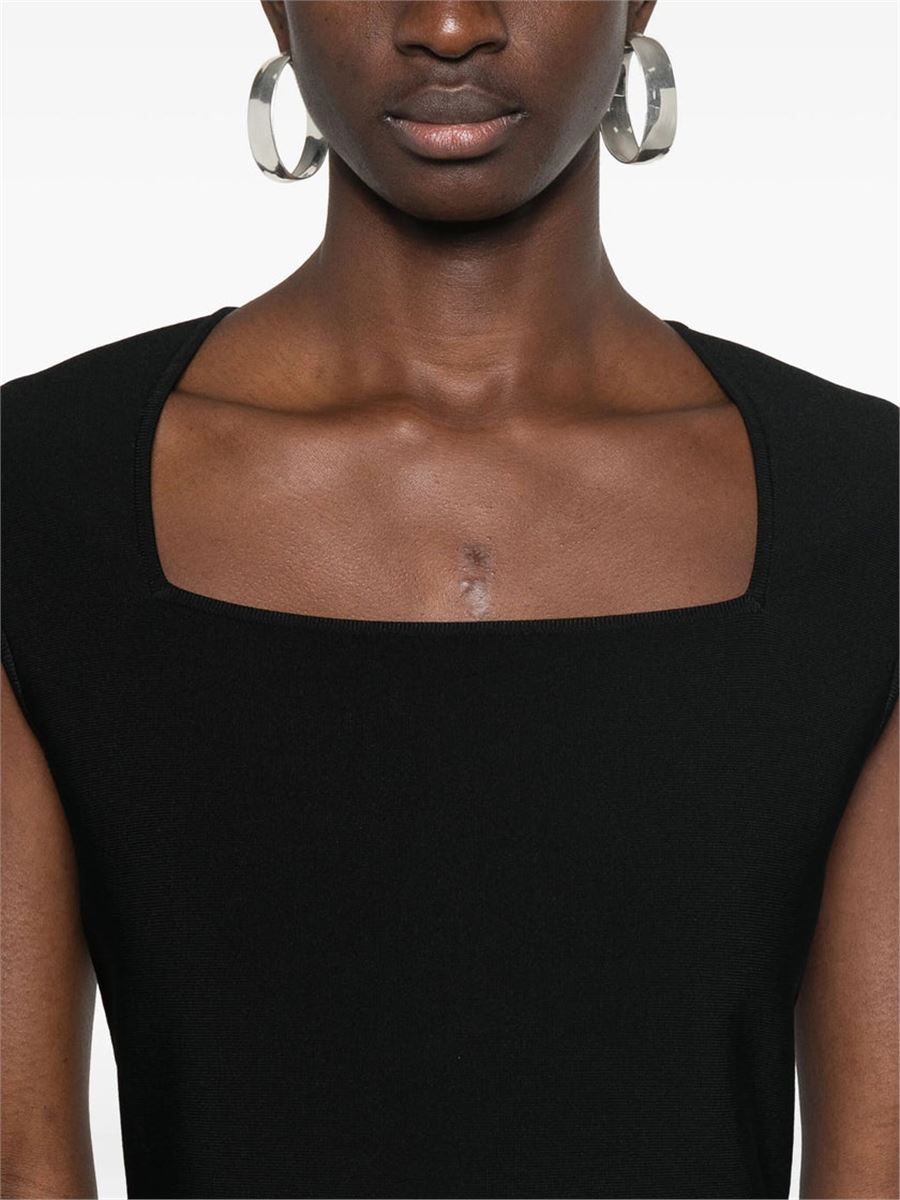 ALEXANDER MCQUEEN FLARED-HEM MIDI DRESS-A. MCQUEEN-Verso