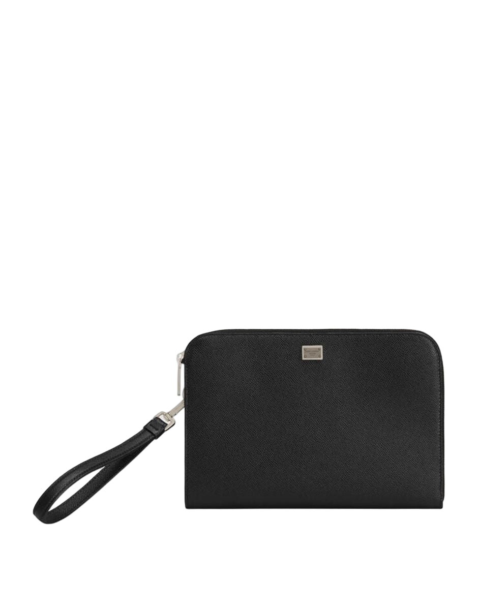 Alpine calfskin sicily clutch bag-DOLCE & GABBANA-Verso