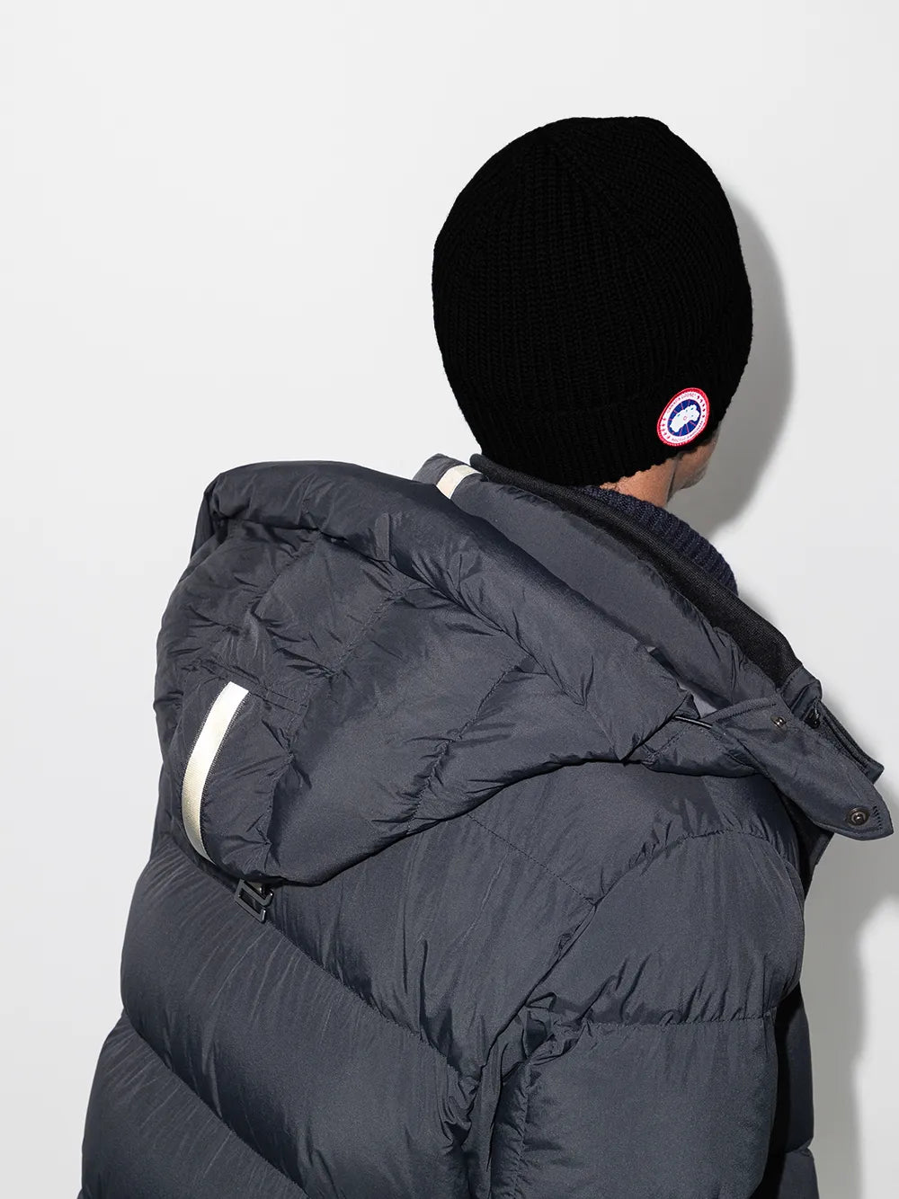 Arctic disc ribbed-knit beanie-CANADA GOOSE-Verso