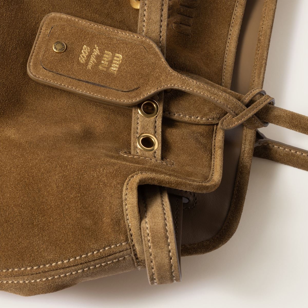 Aventure suede bag-MIU MIU-Verso