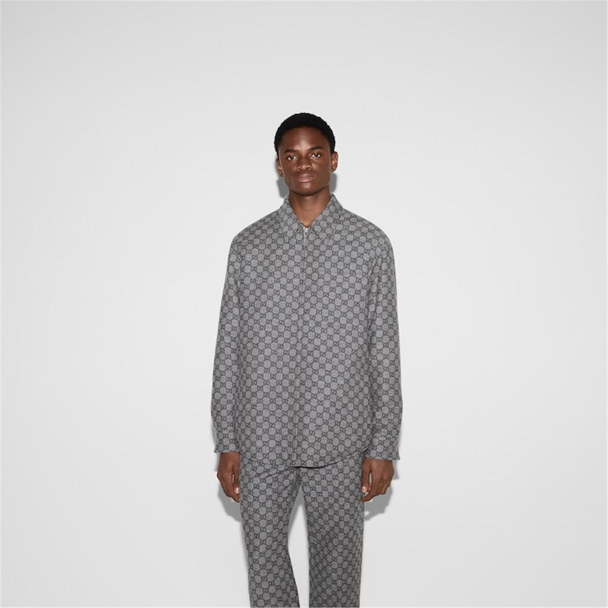 GG FLANNEL OVERSHIRT - GUCCI - Verso