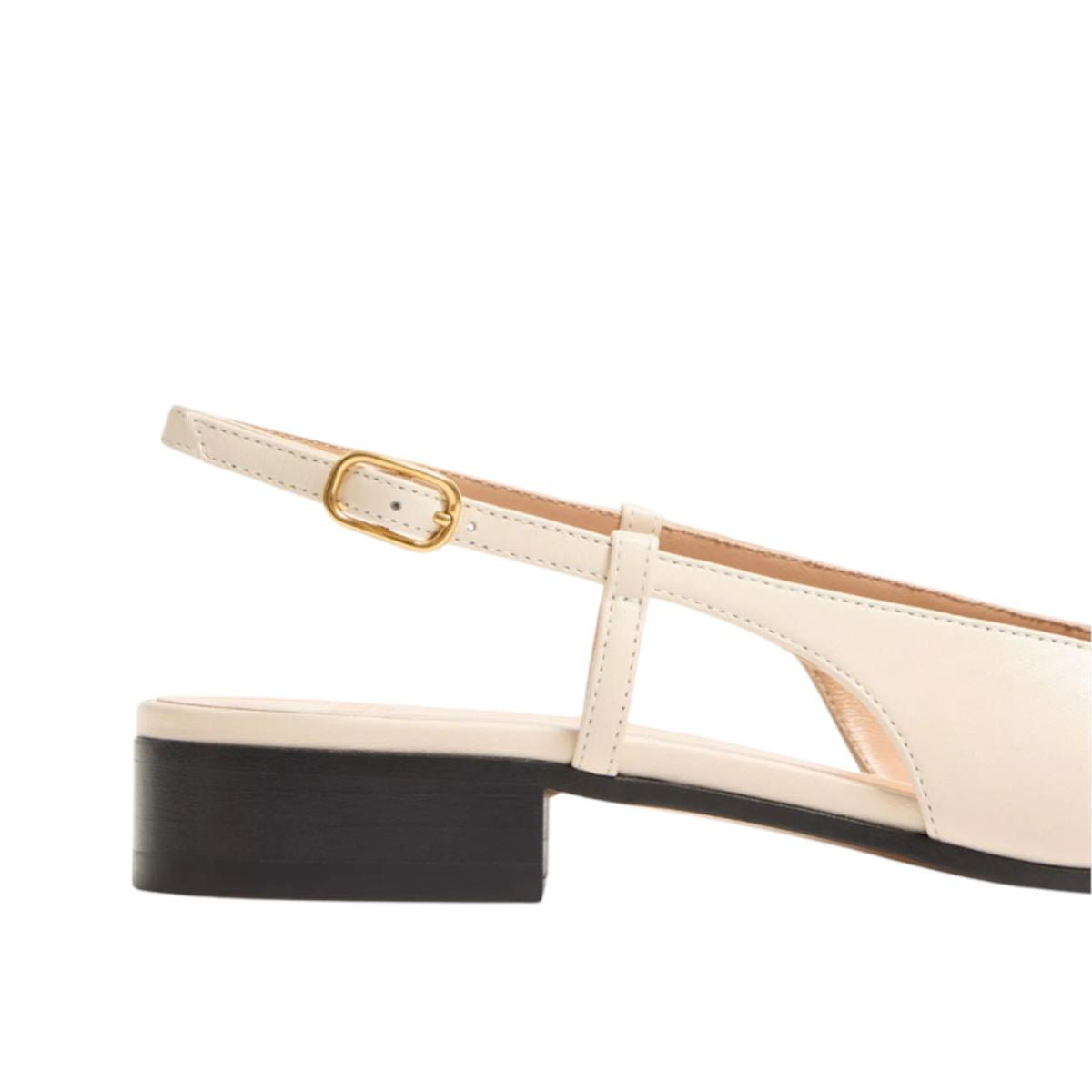 BACK STRAP BALLERINAS VALET DU ROI TWO-TONE CALF LEATHER - VALENTINO - Verso