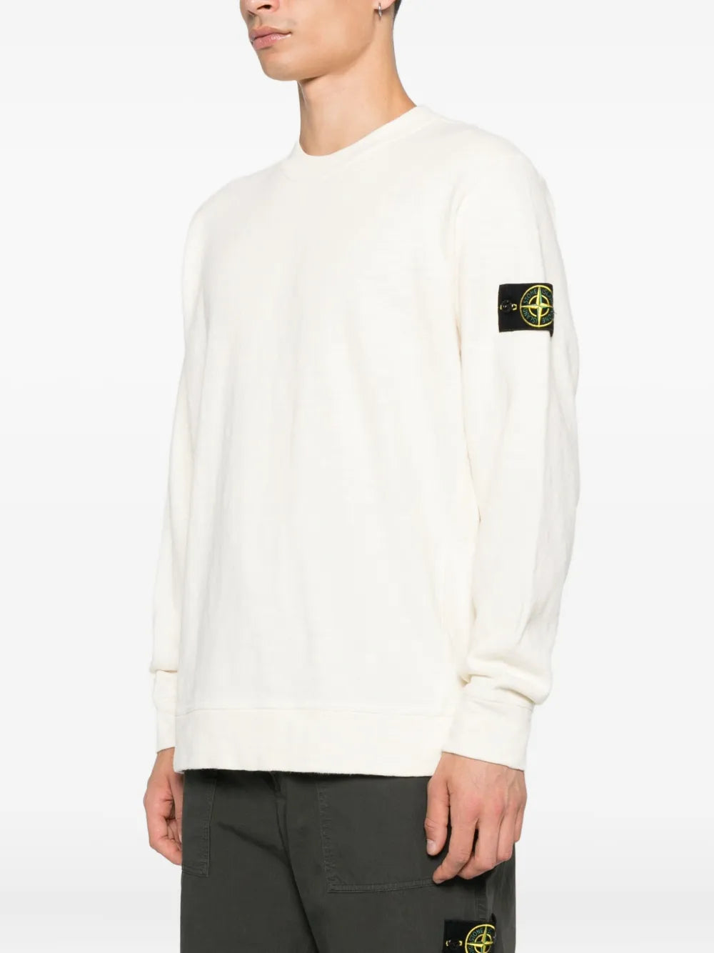 Patch-pocket cotton sweater-STONE ISLAND-Verso